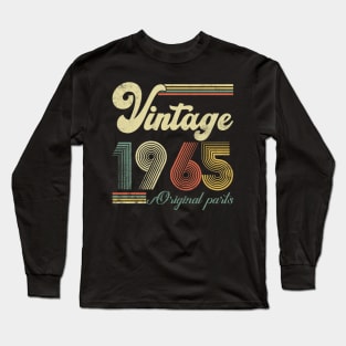 Vintage 1965 59th Birthday Gift Men Women 59 Years Old Long Sleeve T-Shirt